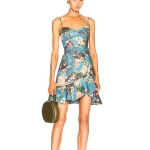 NICHOLAS Blue Floral Mini Dress
